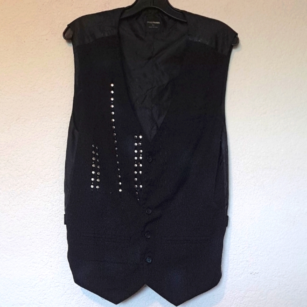 Straight Faded Men's Black Vest
